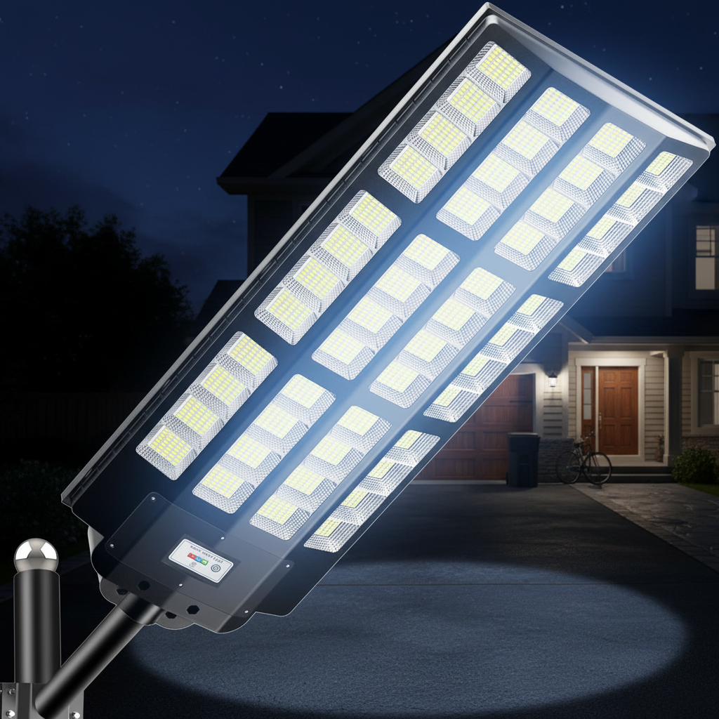 Lingdian YT-TSL 8000W Outdoor Solar Smart Street Light with Remote Control IP65 Waterproof